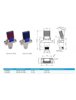 GOF20-20-NBR One Finger Angular Pneumatic Gripper